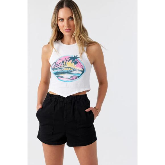 NWT New O'Neill Black Wash Denim Sonnet Jean Shorts Women's Size Large - Picture 1 of 4